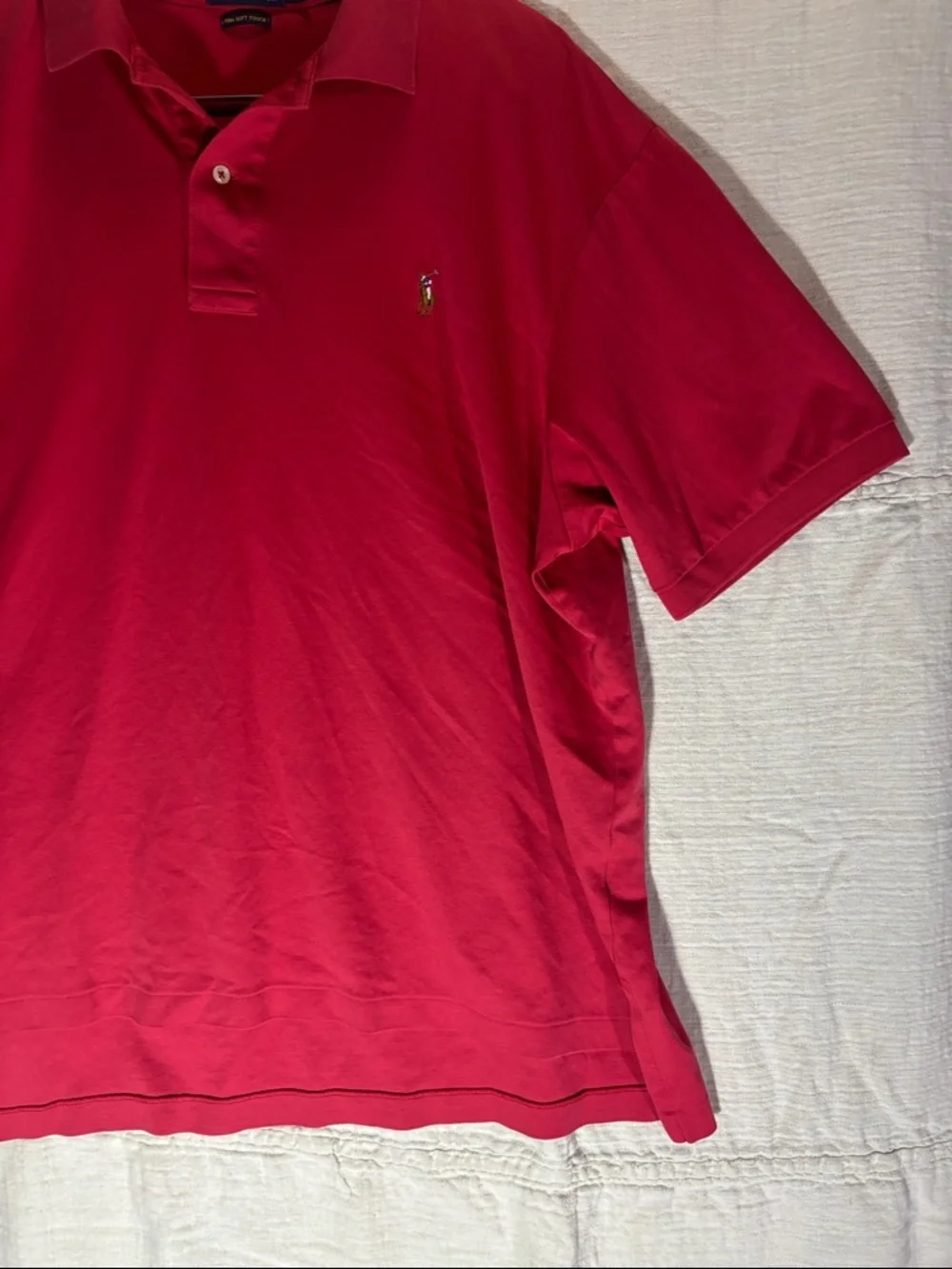 Polo by Ralph Lauren Red Short-Sleeve Classic Polo color pony, big and tall size
